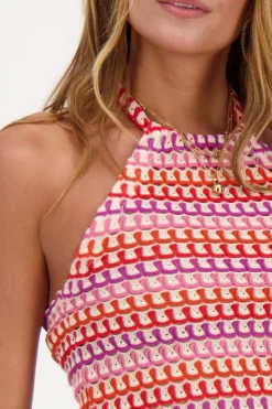 Multikleur Crochet Tanktop