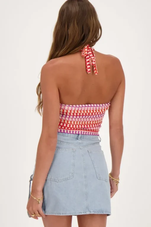 Multikleur Crochet Tanktop