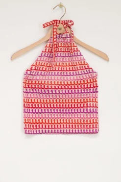 Multikleur Crochet Tanktop