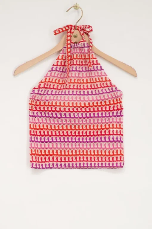 Multikleur Crochet Tanktop