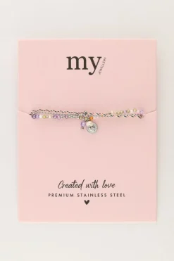 Multikleur Dubbele Armband Met Touw En Kralen