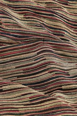 Multikleur Jurk Met Ruffles En Lurex