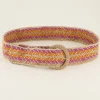 Multikleur Raffia Riem Met Gesp