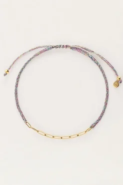 Multikleur Touw Armband Met Schakels