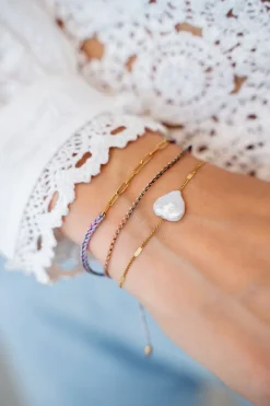Multikleur Touw Armband Met Schakels