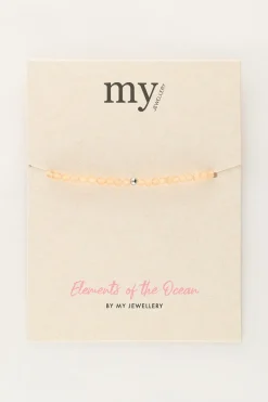 Ocean Armband Met Kleine Kraaltjes Oranje