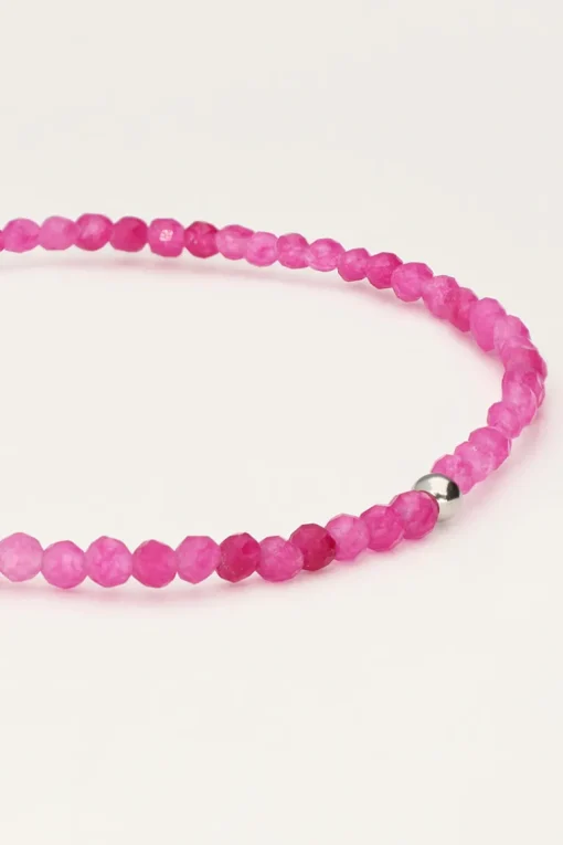Ocean Armband Met Kleine Kraaltjes Roze