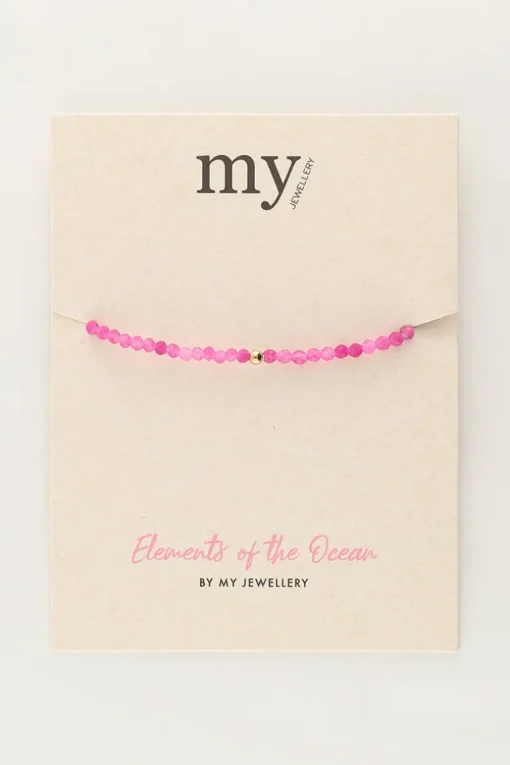 Ocean Armband Met Kleine Kraaltjes Roze