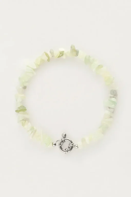 Ocean Armband Met Mintgroene Steentjes