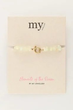 Ocean Armband Met Mintgroene Steentjes