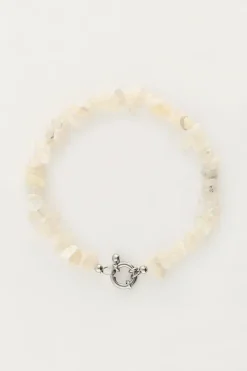 Ocean Armband Met Witte Steentjes