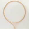 Ocean Beige Koord Ketting Met Zeester