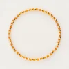 Ocean Elastieken Armband En Kraaltjes Oranje
