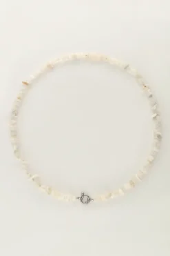 Ocean Ketting Met Witte Steentjes