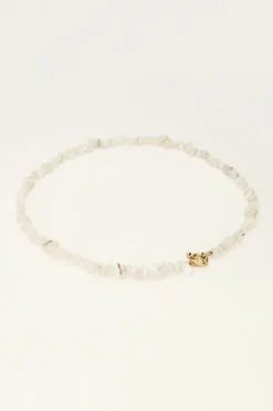 Ocean Ketting Met Witte Steentjes