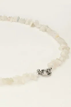 Ocean Ketting Met Witte Steentjes