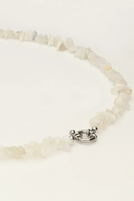 Ocean Ketting Met Witte Steentjes