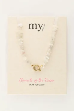 Ocean Ketting Met Witte Steentjes