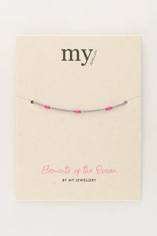 Ocean Minimalistische Armband Roze