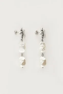 Ocean Oorhangers Met Zeester En Parels