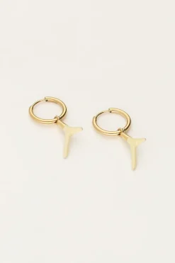 Ocean Oorringen Met Beige Koraal