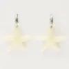 Ocean Oorringen Met Kleine Zeester Beige