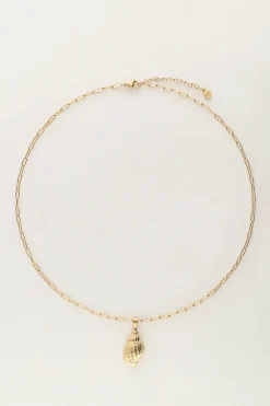 Ocean Schakelketting Met Wokkelschelp En Parel