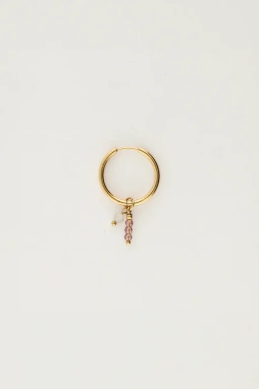 One Piece Oorring Met Kraaltjes