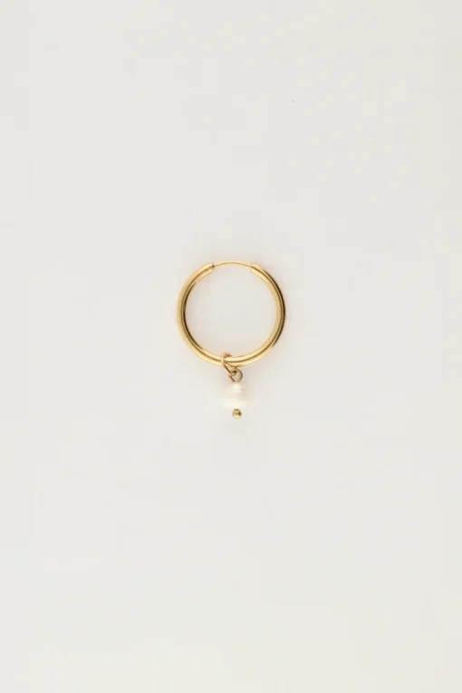One Piece Oorring Met Parel