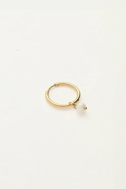 One Piece Oorring Met Parel