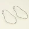 Oorbellen Met Organische Vorm Met Strass
