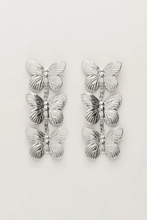 Oorhangers Met 3 Vlinders