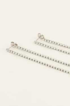 Oorhangers Met Koordjes Van Strass Stenen