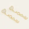 Oorhangers Met Love Letters & Strass