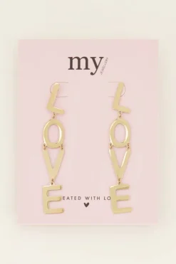Oorhangers Met Love Letters