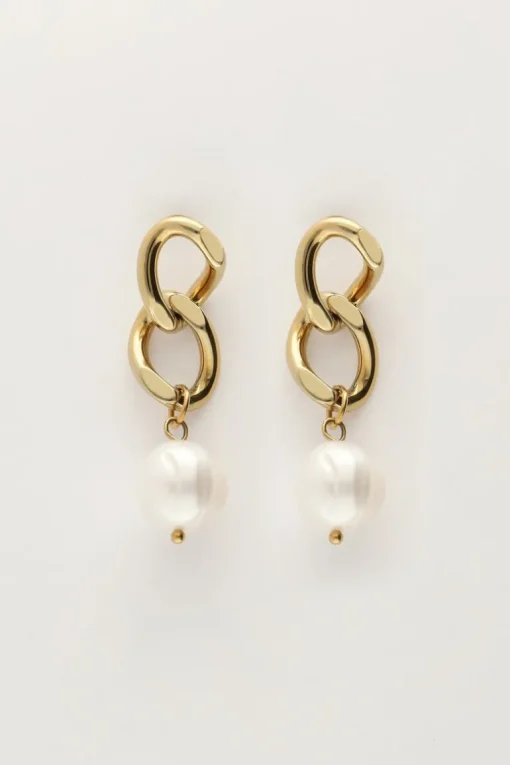 Oorhangers Schakel & Parel