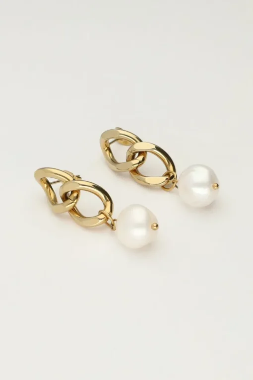 Oorhangers Schakel & Parel