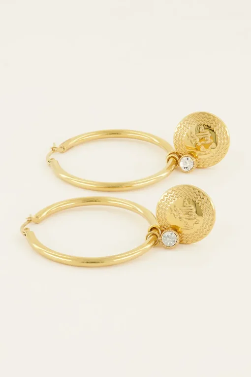 Oorringen Met Endless Love Charm