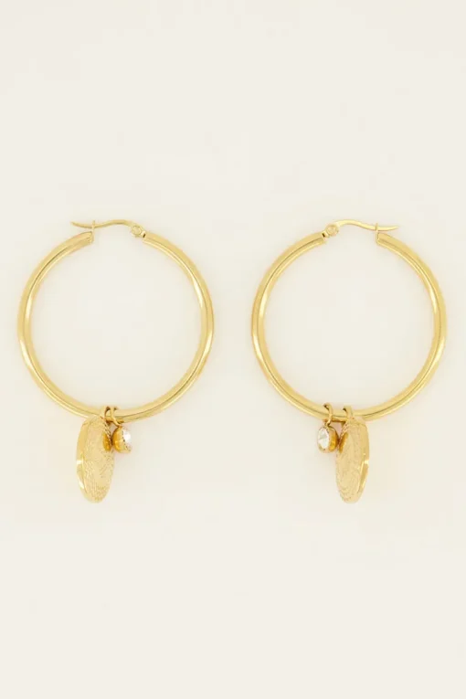 Oorringen Met Endless Love Charm