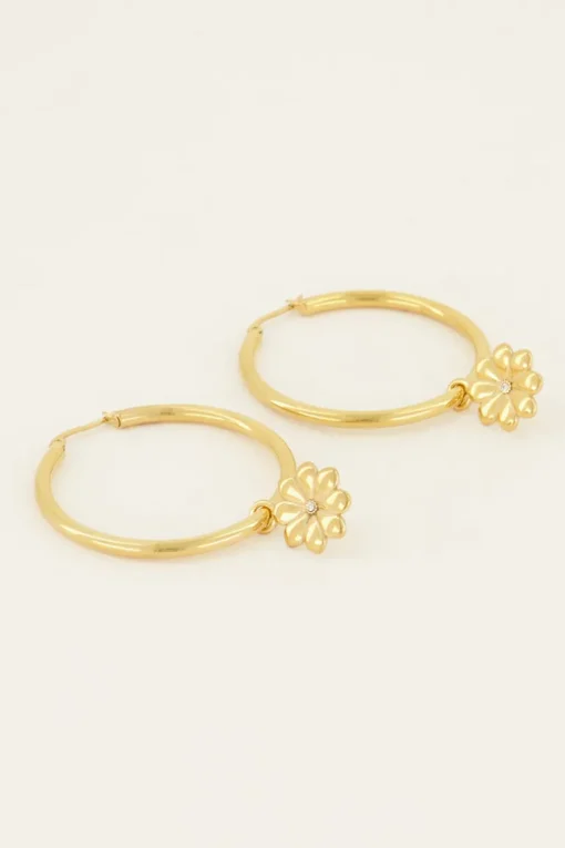 Oorringen Met Love In Bloom Charm