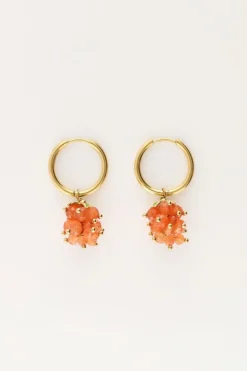 Oorringen Met Oranje Druiventros