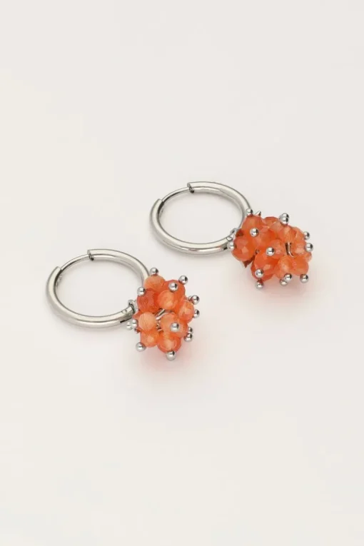 Oorringen Met Oranje Druiventros