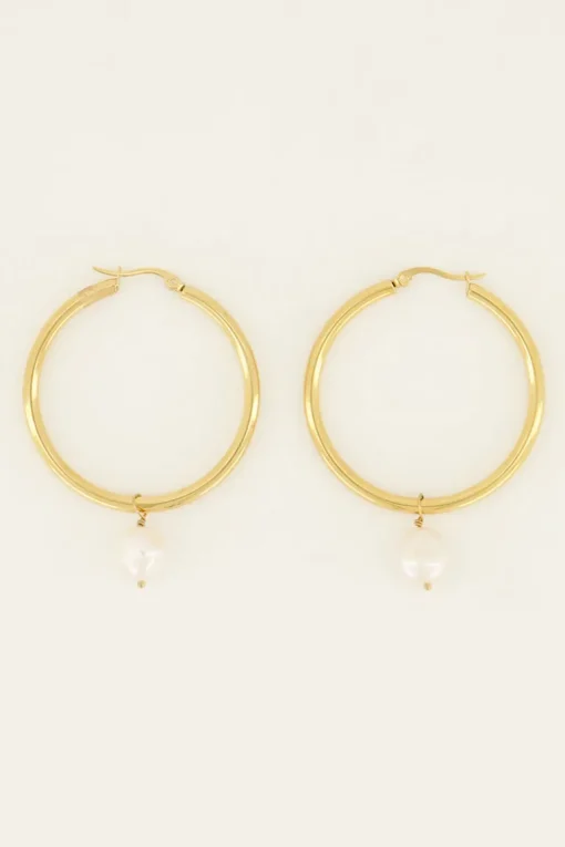 Oorringen Met Pure Love Charm