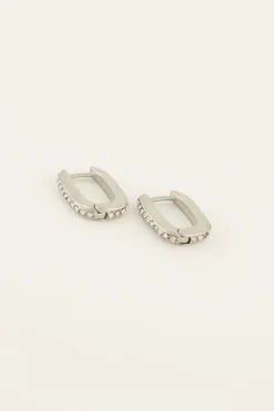 Oorringen Met Strass Stenen
