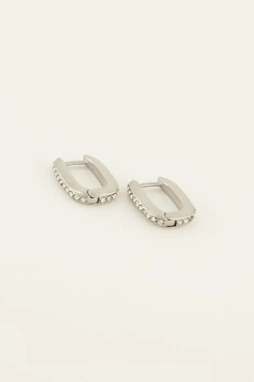 Oorringen Met Strass Stenen