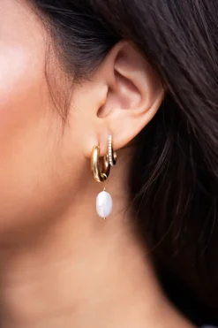 Oorringen Met Strass Stenen