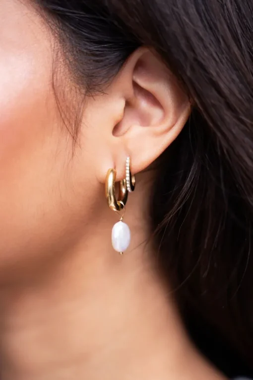 Oorringen Met Strass Stenen
