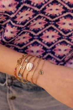 Open Bangle Met Initial