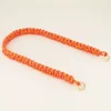 Oranje & Roze Gevlochten Tassen Strap