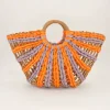 Oranje En Roze Gevlochten Handtas